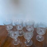 6 verres a pieds
