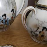 Japanese kutani tashiro eggshell porcelain tea set