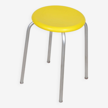 Yellow bakelite stool