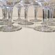 9 verres à vin guillochés déb. XXème