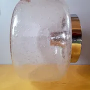 Space age wall or ceiling light in bubble glass from the 1970s.