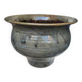Enamelled stoneware planter