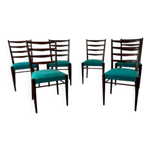 Chaises de salle à manger - danois teck milieu