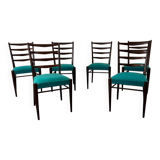 Mid-Century Modernist Danish Teak Dining Chairs 1950s, Set of 6