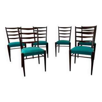 Mid-Century Modernist Danish Teak Dining Chairs 1950s, Set of 6