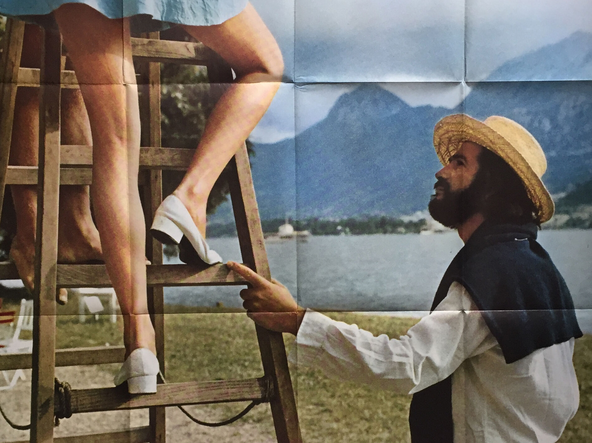 Affiche "Le Genou de Claire" Eric Rohmer 120x160cm