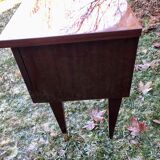 Vintage varnished bedside table