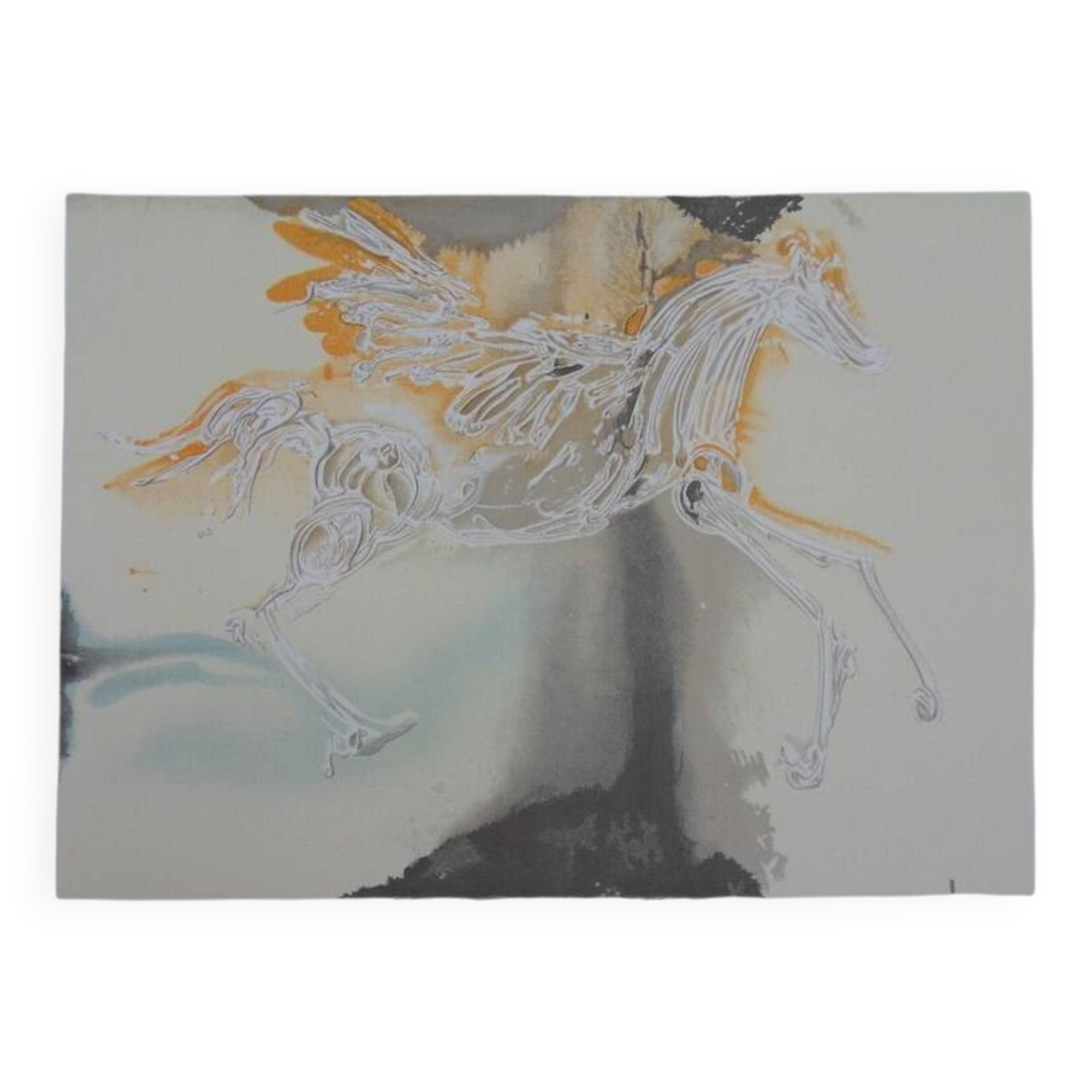 Salvador Dali: Horses, Pegasus - Signed lithograph
