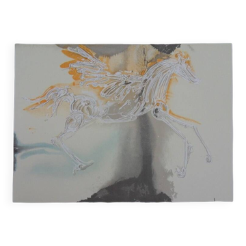 Salvador Dali: Horses, Pegasus - Signed lithograph