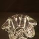 Corolla-shaped ashtray and pocket tray, Vannes Le Chatel crystal (A 240)