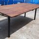 Industrial iron and wood table