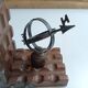 Wooden bookends globe world map