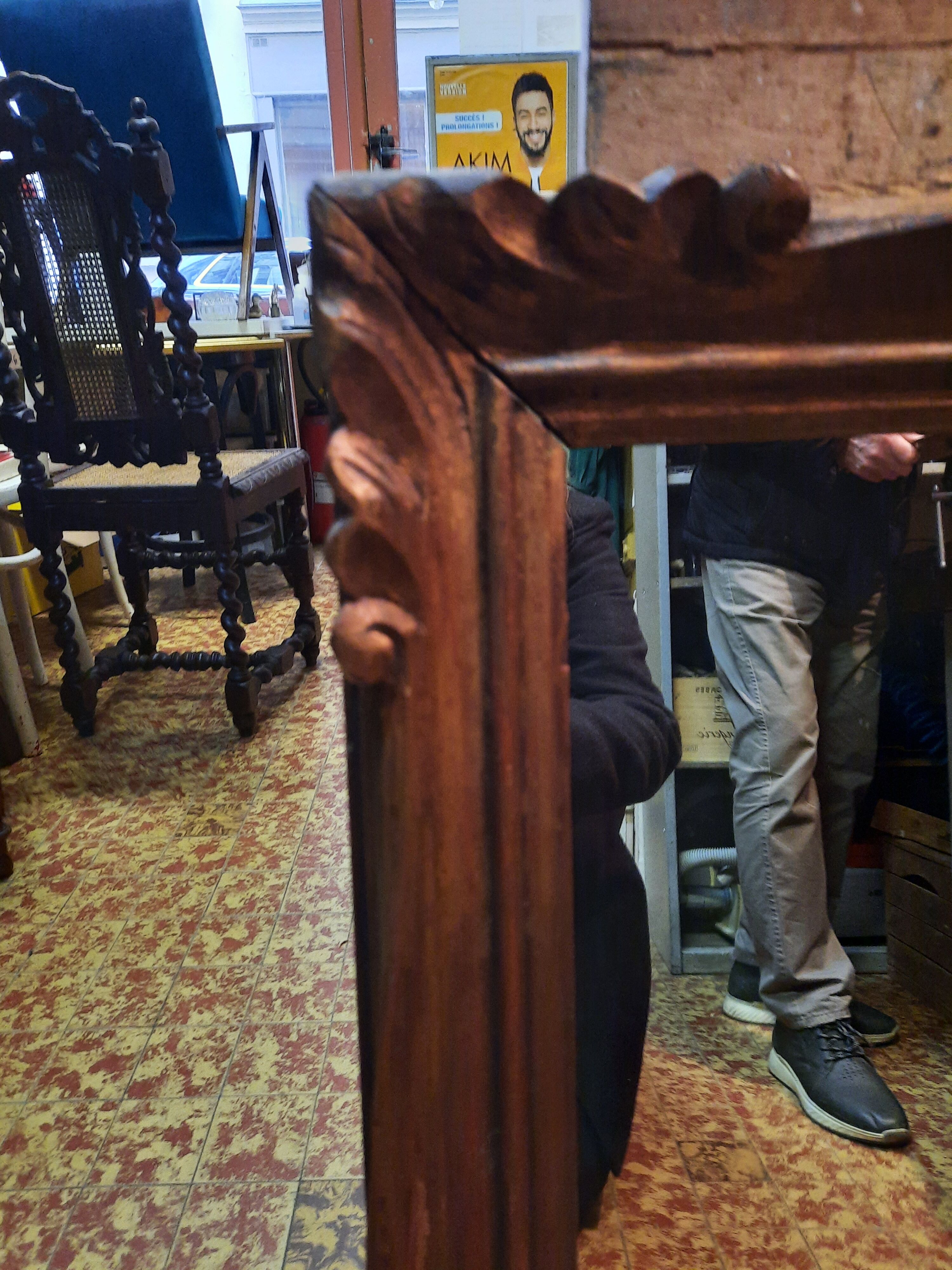 Miroir en bois doré