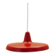Lampe suspendue en métal rouge danois, style industriel, années 1960