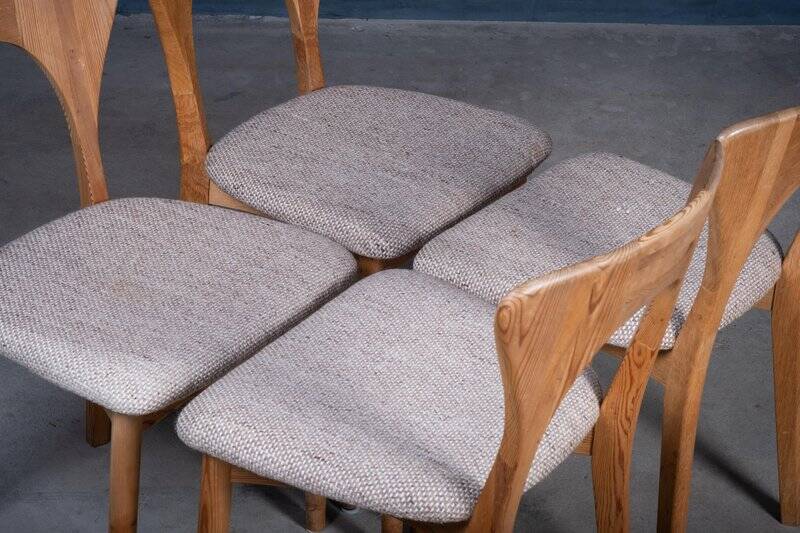 Vintage Danish Peter Chairs by Niels Koefoed, 1970s, Set of 4