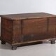 Antique folk art pine chest – Central Europe (c. 1900–1920)