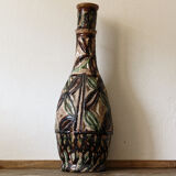 Gourd vase in high relief
