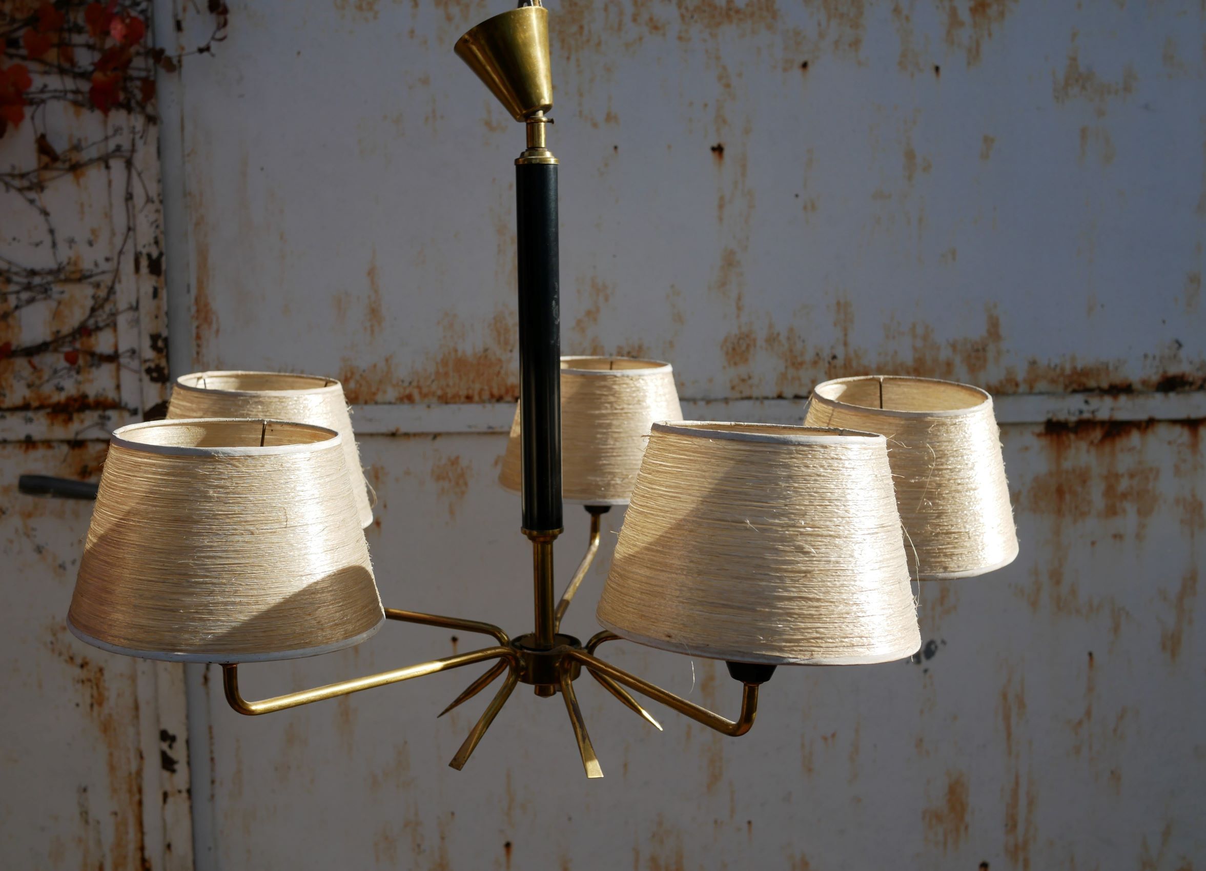 Vintage brass chandelier