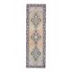 Vintage Turkish Hand-Knotted Wool Cotton Orange Runner Rug 92x307