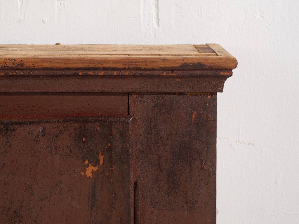 Antique painted pine wardrobe – Central Europe, around 1900