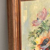 TABLEAU Vintage Bouquet d'anémones