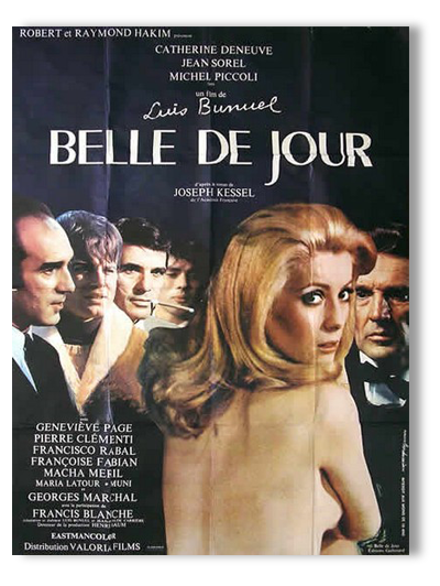 Cinema original poster of 1967.Belle day, Luis Bunnuel, Catherine Deneuve.120x160 cm