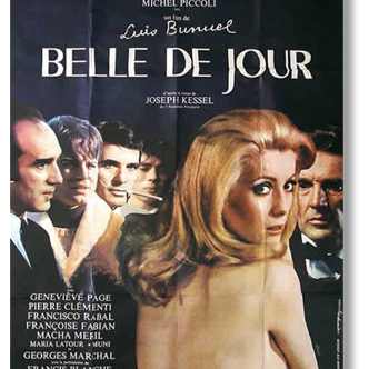 Cinema original poster of 1967.Belle day, Luis Bunnuel, Catherine Deneuve.120x160 cm