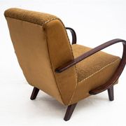 A pair of Art Deco armchairs by J. Halabala from the 1930s, Czech Republic.