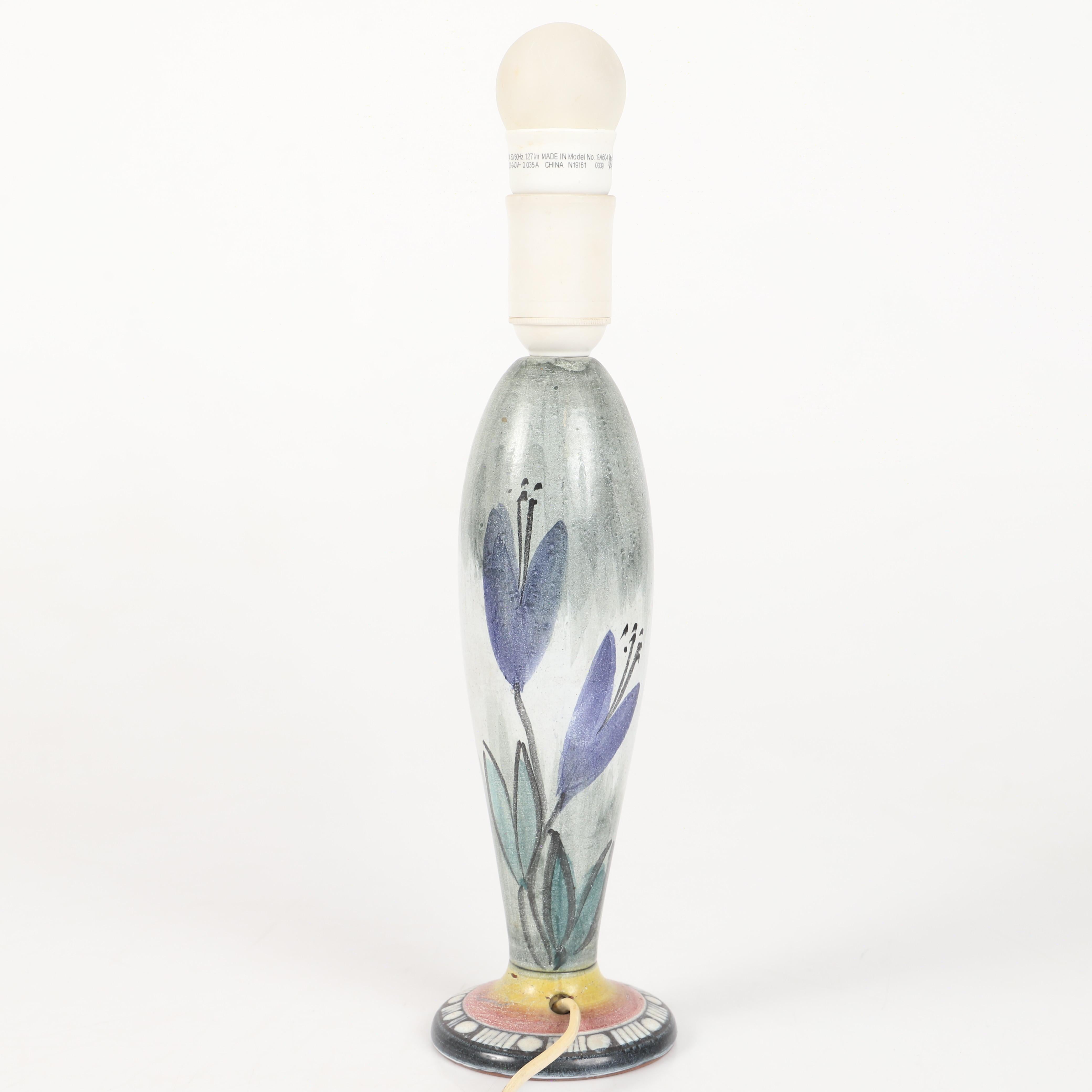 Tilgmans ceramic table lamp from Sweden, 1960s.