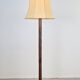 Art Deco Asian Style Carved Wood Floor Lamp, 1930s