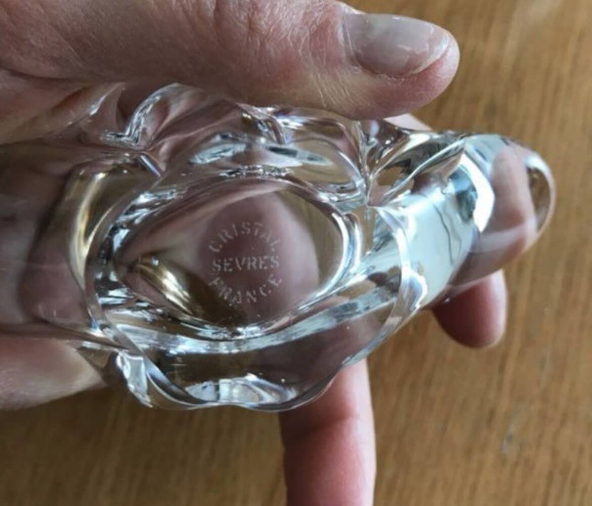 Duo of Sèvres Crystal bowls