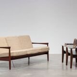 Erik Wørts for Ikea Canape Kolding teak wood 1960