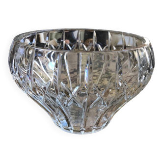 Old crystal salad bowl