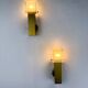 Pair of Murano glass wall sconces by Gaetano Sciolari, Italy, 1970s