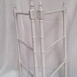 Vintage wood towel rack bamboo effect