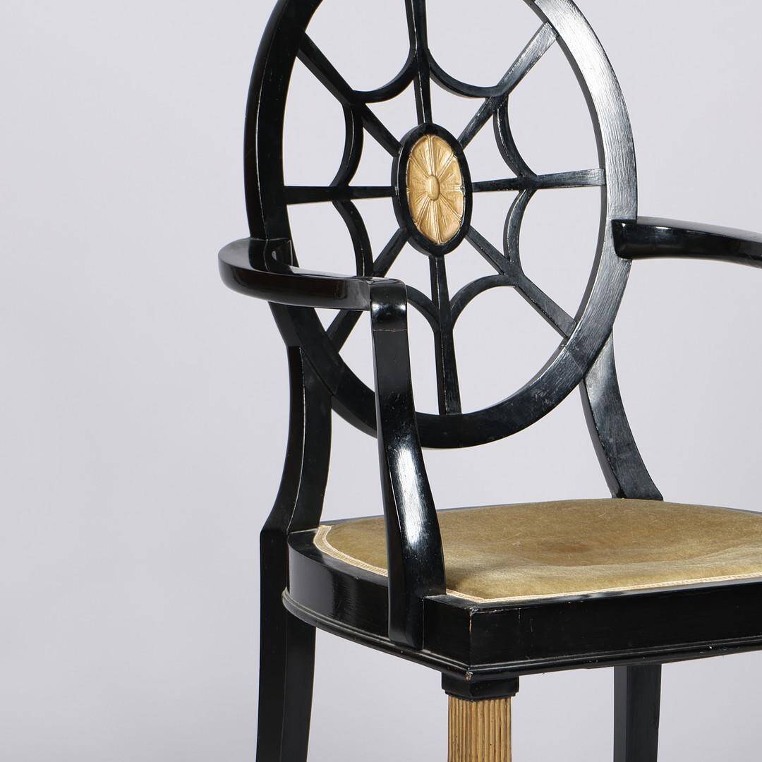 Spiderback chair, similar to a design by Edwin Lutyens, 1930s/40s.