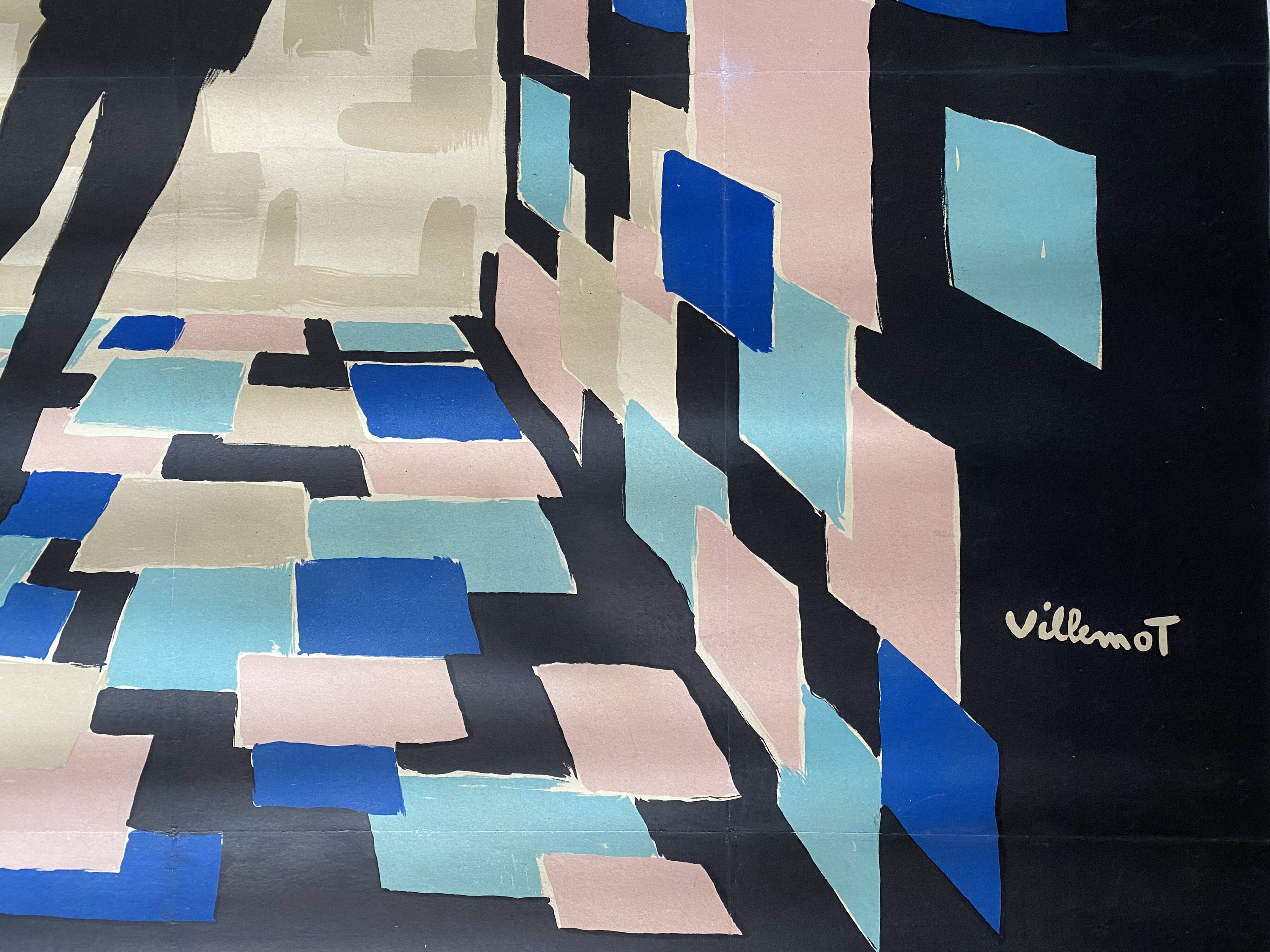 Original cinema poster "La Tête contre les murs" Georges Franju, Villemot 1959