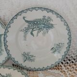 3 old Terre de fer plates