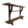 Art Deco wall shelf in wood with three levels, 1940s, Italy.