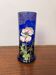 Antique Legras vase – Cobalt blue glass with floral gold enamel – Art Nouveau