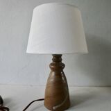 Sandstone lamp, signed, 60s
