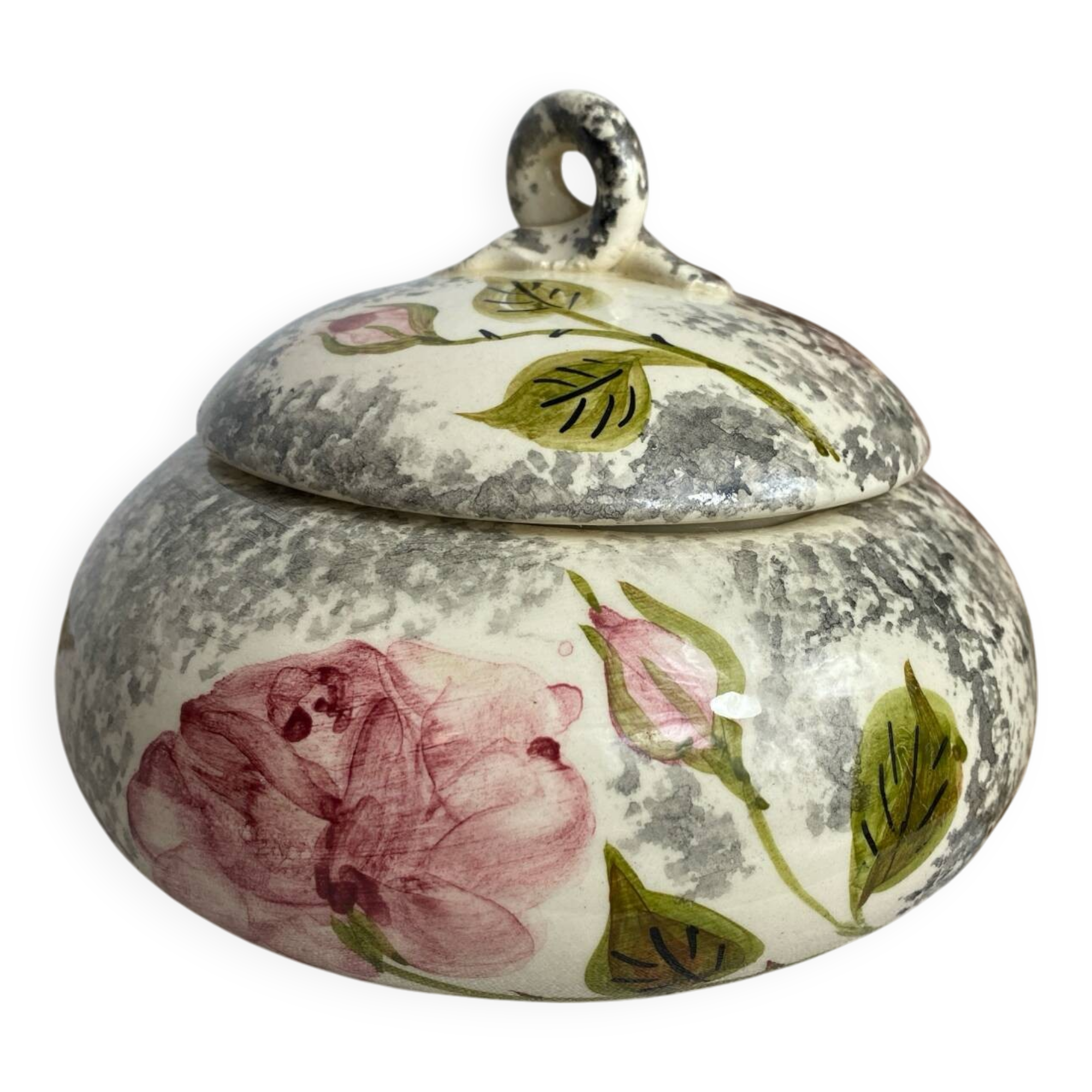 Glazed ceramic candy box