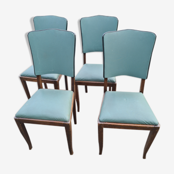 Lot de 4 chaises années 50