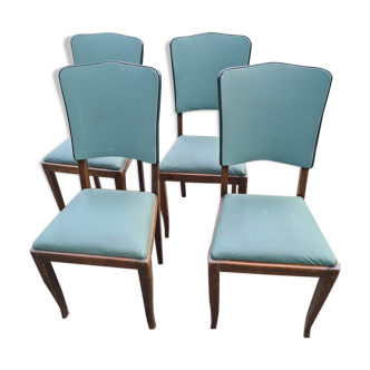 Lot de 4 chaises années 50