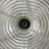 Lampe de plafond Erco Lightning des années 1960 et 1970 en aluminium métallique