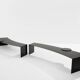 Gilles Derain pair of metal coffee tables edition Lumen 1986