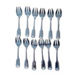 12 oyster forks