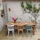 Large oak farmhouse table