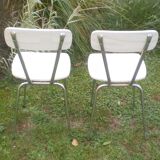 Duo of 60 - 70s Formica chairs
