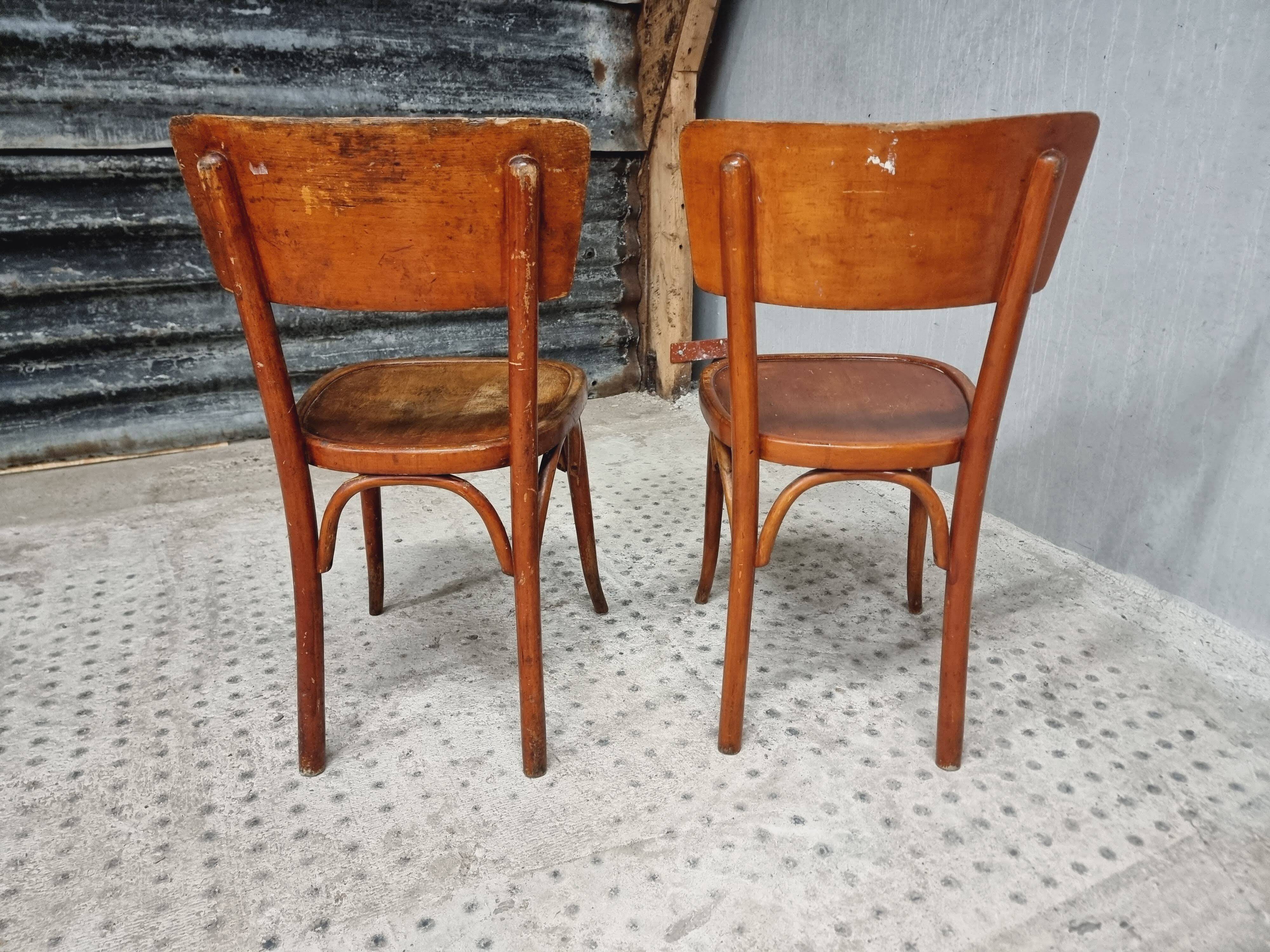 Old French cafe chairs set of 4 pcs